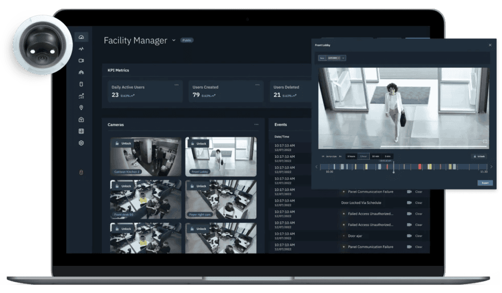 Smart security monitoring dashboard