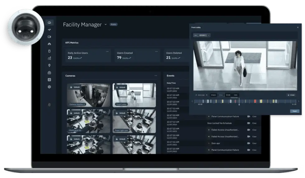 Smart security monitoring dashboard